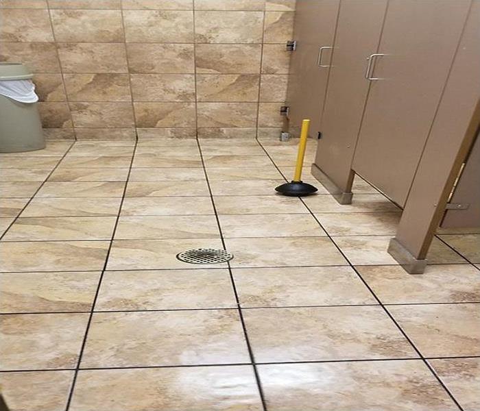commercial bathroom with a clean floor 