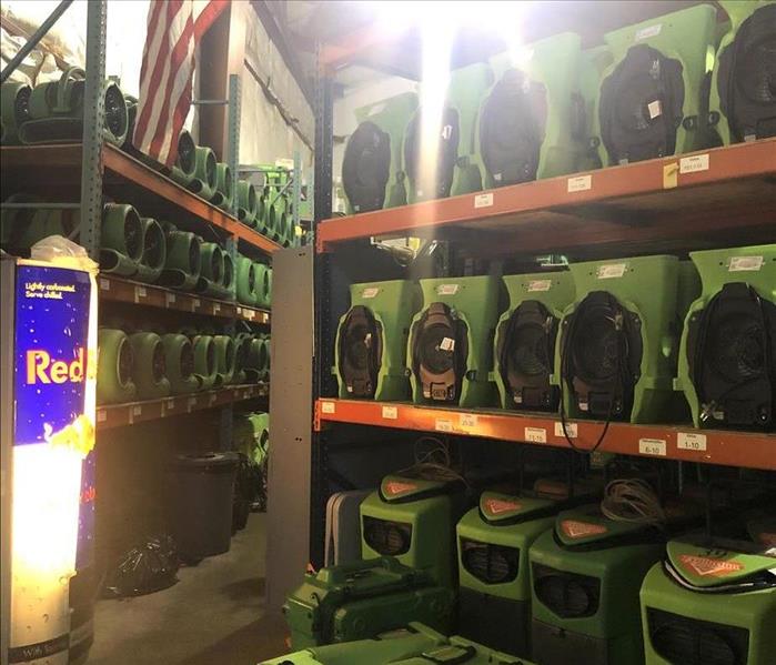 stocked airmovers on shelves